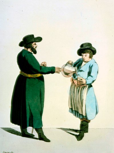 Kwas-Verkäufer, 1799 von Christian Gottfried Heinrich Geissler