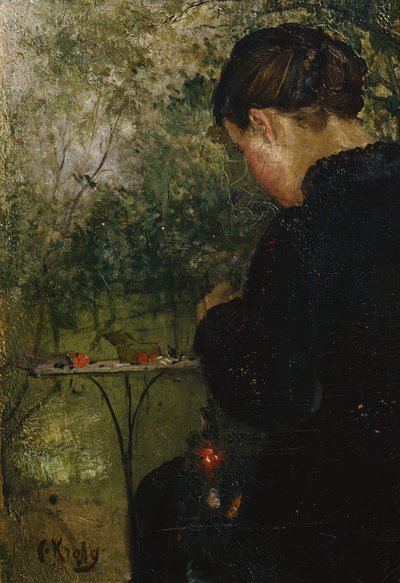 Amalie im Garten von Christian Krohg
