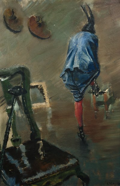 Stiefel zuknöpfen von Christian Krohg
