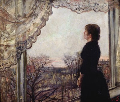 Oda Krohg am Fenster von Christian Krohg