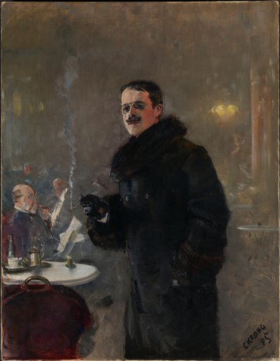 Porträt von Gerhard Munthe 1849-1929, 1885 von Christian Krohg