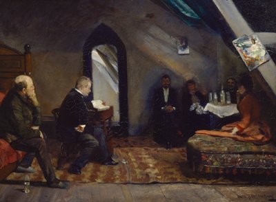 Lesen im Atelier von Christian Krohg