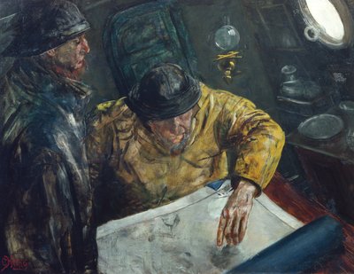 Der Kurs ist gesetzt, ca. 1888 von Christian Krohg