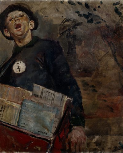 Der Zeitungsjunge von Christian Krohg
