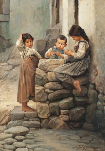 Die kleinen Töpfer, 1883 von Christian Meyer Ross