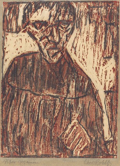 Alter Mann, 1918 von Christian Rohlfs