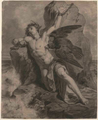 Prometheus gefesselt von Christian Schussele