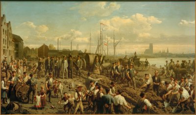 Verlegung eines Telegraphenkabels 1878 von Christian Sell