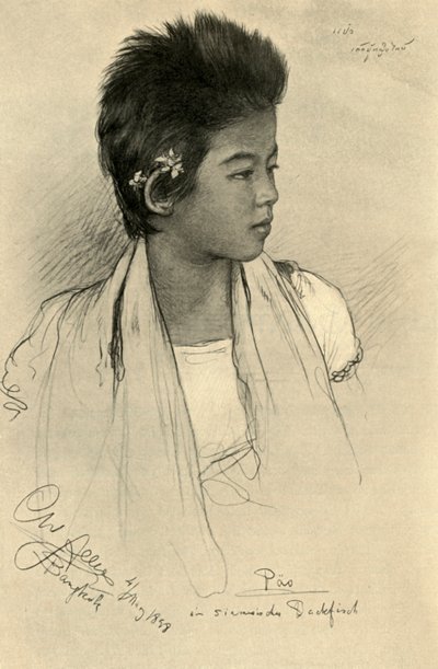 Päo - Teenager-Mädchen, Bangkok, 1898 von Christian Wilhelm Allers