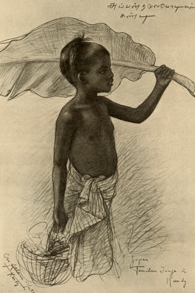 Tamilischer Junge, Kandy, Ceylon von Christian Wilhelm Allers