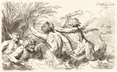 Kämpfende Tritonen von Christian Wilhelm Ernst Dietrich
