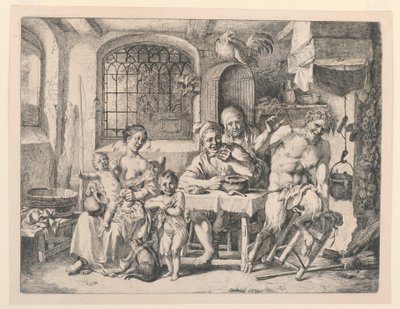 Satyr im Haus des Bauern von Christian Wilhelm Ernst Dietrich