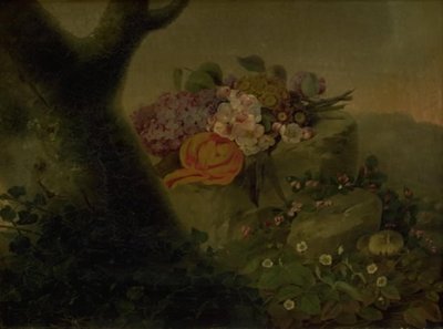 Blumen auf einem Stein von Christine Løvmand