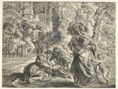 Liebesgarten (rechtes Blatt) von Christoffel Jegher