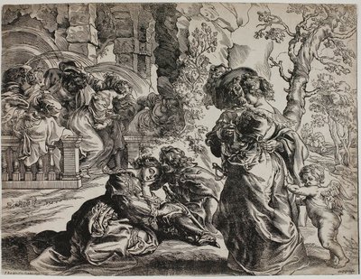 Der Garten der Liebe, rechte Hälfte von Christoffel Jegher