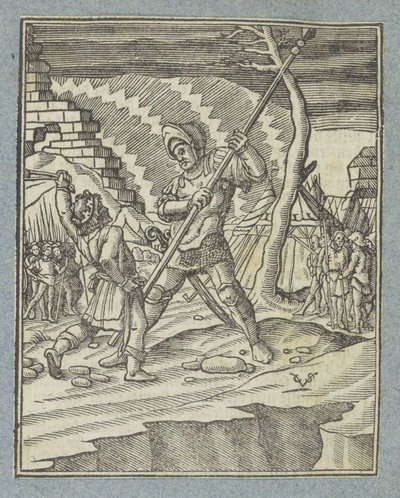 David besiegt Goliath von Christoffel van Sichem (II)