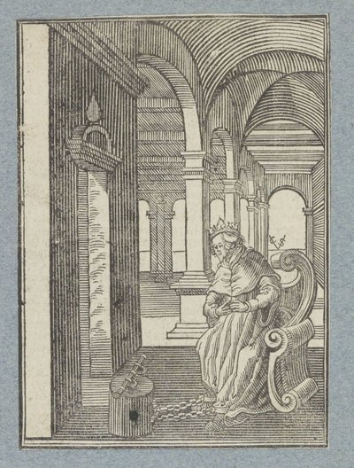 Manasse im Gefängnis von Christoffel van Sichem (II)