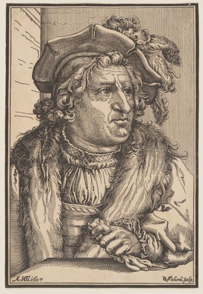 Mann mit Federhut von Christoffel van Sichem I