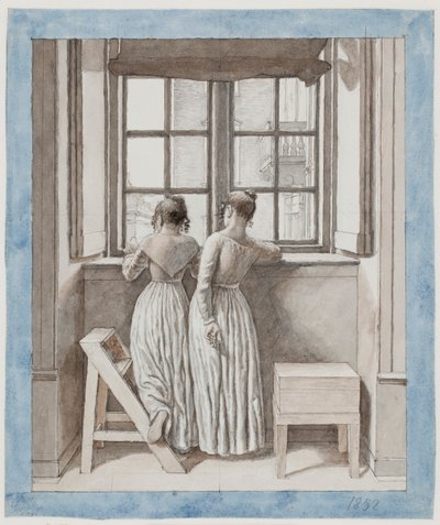 Am Fenster im Atelier des Künstlers von Christoffer Wilhelm Eckersberg