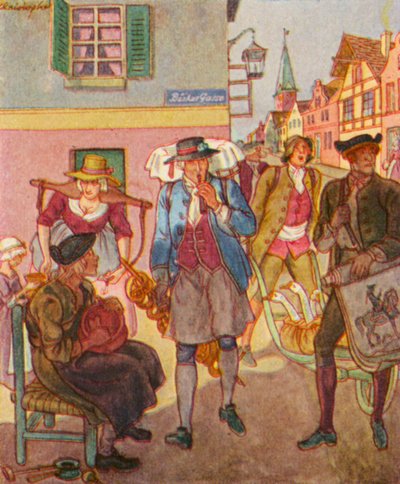 Straßenhändler von Christophe (1856 1945)