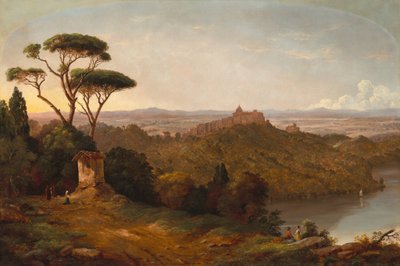 Schloss Gondolfo, See Albano, Italien von Christopher Pearse Cranch