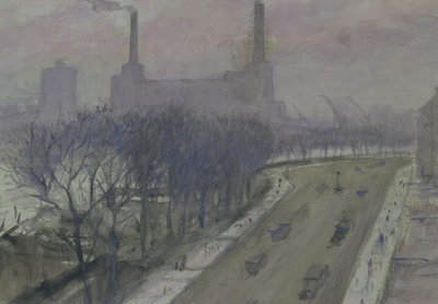 Battersea-Kraftwerk, ca. 1935 von Christopher Richard Wynne Nevinson