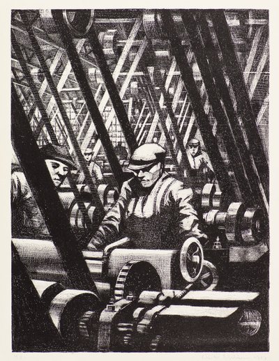 Die Herstellung der Maschine von Christopher Richard Wynne Nevinson