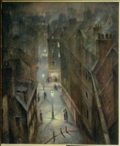 Soho Dämmerung, ca. 1924 von Christopher Richard Wynne Nevinson