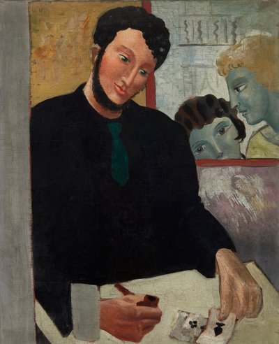 Mann mit Karten von Christopher Wood