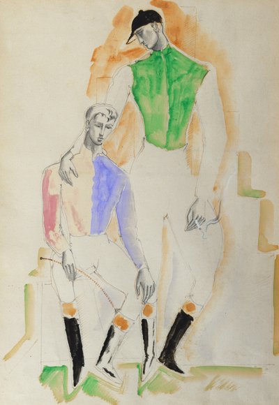 Zwei Jockeys von Christopher Wood