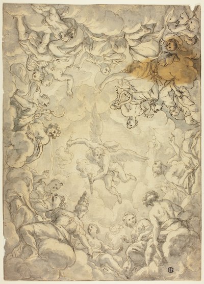 Prometheus, der Feuer vom Olymp nimmt von Cigoli