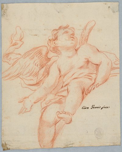 Ein sitzender Engel von Ciro Ferri