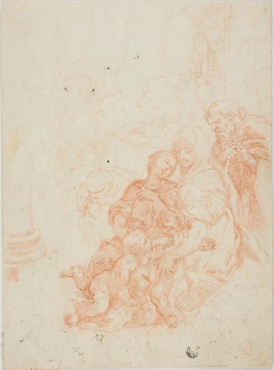 Heilige Familie mit dem kleinen Johannes von Ciro Ferri