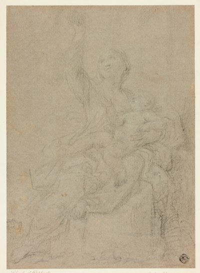 Sitzende Madonna mit Kind von Ciro Ferri