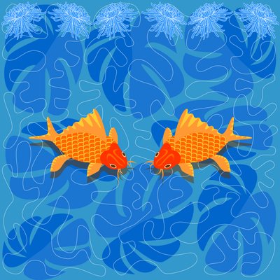 Chinesischer Fisch von Claire Huntley