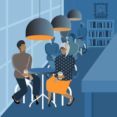 Treffen im Café von Claire Huntley
