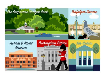 Postkarte aus London von Claire Huntley