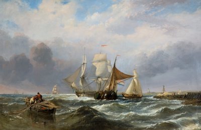 Schiffe vor der niederländischen Küste, 1829-1860 von Clarkson Stanfield