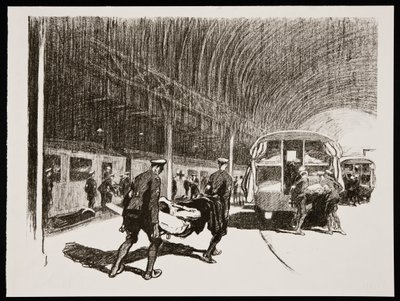 Entladung in England, 1917 von Claude Allin Shepperson