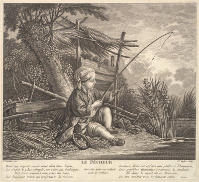 Fischer, ca. 1753 von Claude Augustin Duflos