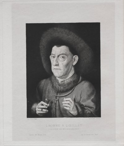 Mann mit Nelke von Claude Ferdinand Gaillard