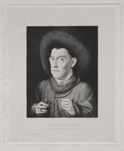 Mann mit Nelke von Claude Ferdinand Gaillard