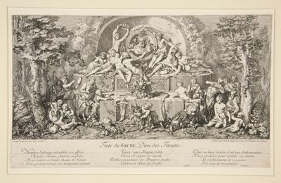 Fest des Faun, Gott der Wälder von Claude Gillot