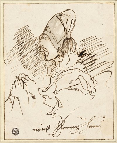 Näherin von Claude Jean Baptiste Hoin