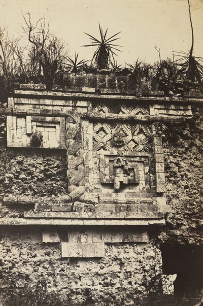 Das Kloster, Uxmal von Claude Joseph Désiré Charnay