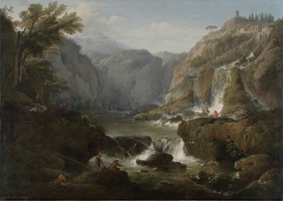 Die Wasserfälle von Tivoli von Claude Joseph Vernet