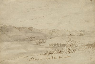 Ansicht des Bracciano-Sees, ca. 1638-39 von Claude Lorrain