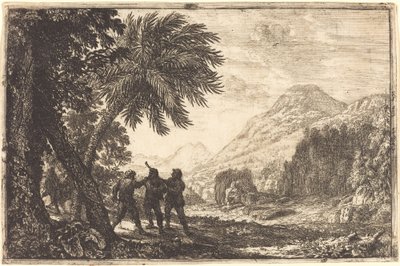 Landschaft mit Räubern (Scène de brigands) von Claude Lorrain
