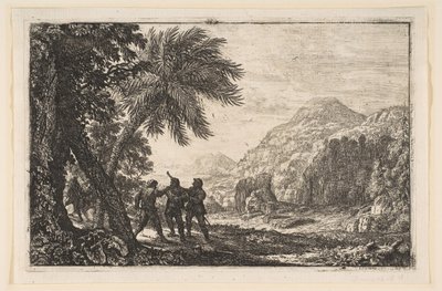 Landschaft mit Räubern, 1633 von Claude Lorrain