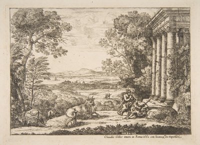 Merkur und Argus, 1662 von Claude Lorrain